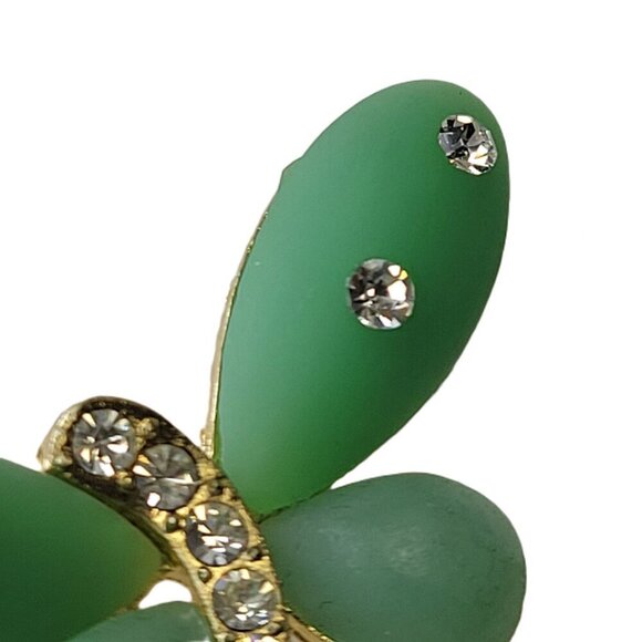 Green Butterfly brooch - Picture 3 of 9